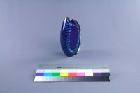 藍色玻璃花器藏品圖，第3張