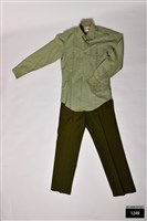 憲兵淺橄欖棉包龍長袖軍便衣+長褲藏品圖，第1張