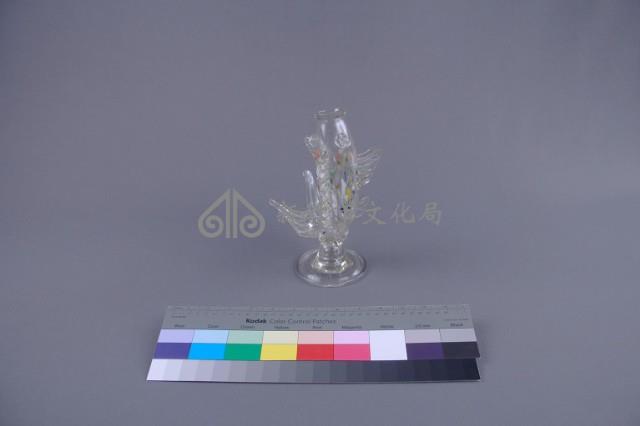 透明點飾魚式花瓶藏品圖，第3張