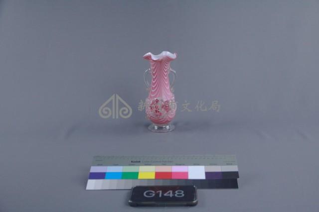 粉紅色絞紋花瓶藏品圖，第1張