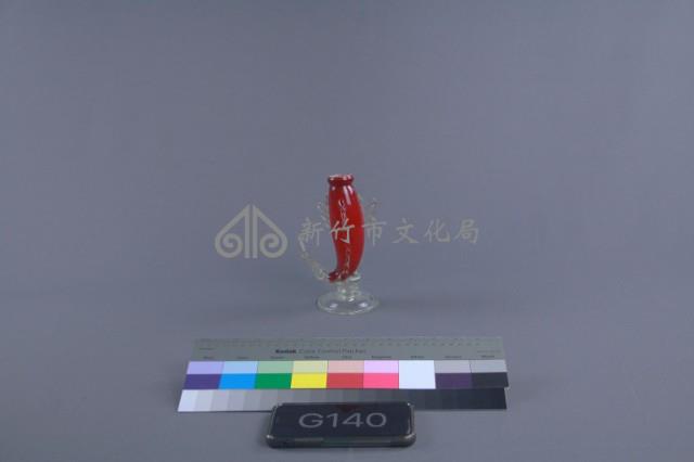 紅色魚式花瓶藏品圖，第1張