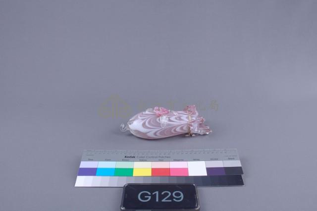 絞紋掛式牡丹花瓶藏品圖，第1張