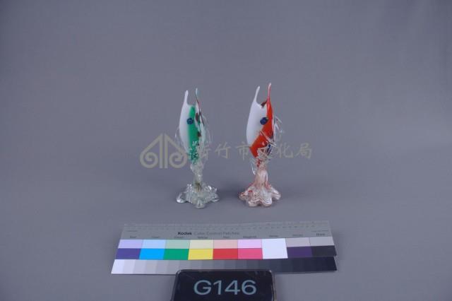 多色魚飾花瓶藏品圖，第1張