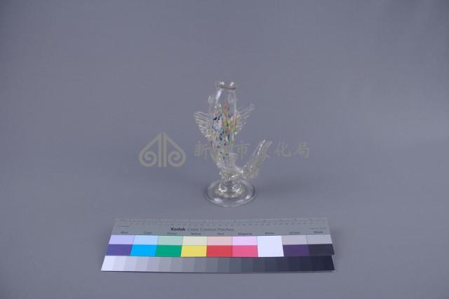 透明點飾魚式花瓶藏品圖，第4張
