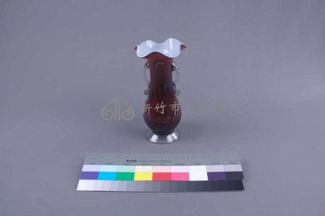 咖啡色牡丹花瓶藏品圖，第4張