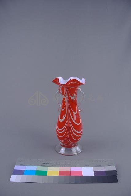紅色絞紋花瓶藏品圖，第4張