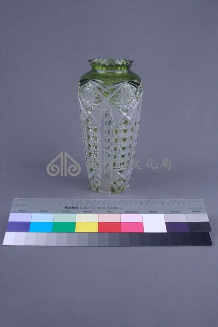 十九世紀歐洲刻花玻璃花器藏品圖，第4張