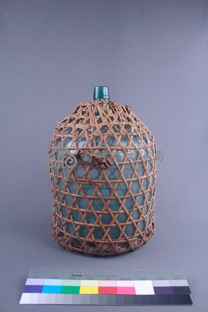籐編飾蒸餾水瓶藏品圖，第2張