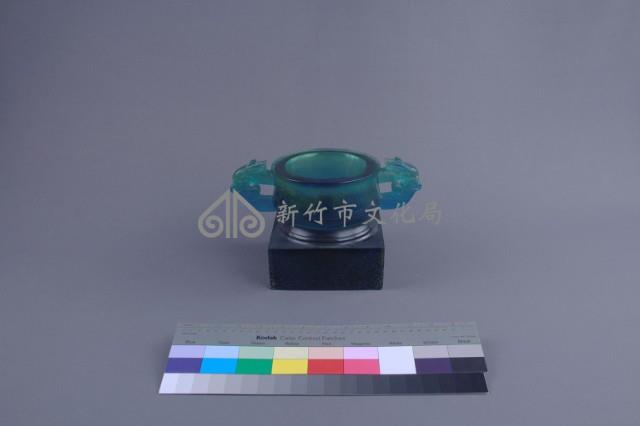 春雷雙龍提耳水晶籃藏品圖，第2張