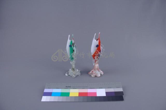 多色魚飾花瓶藏品圖，第2張