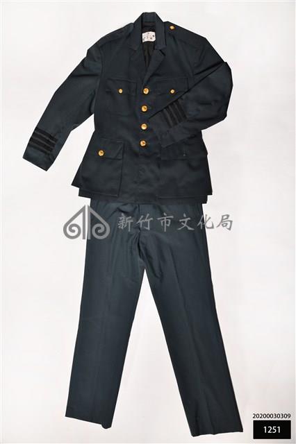 茶綠混紡軋別丁軍常衣藏品圖，第1張