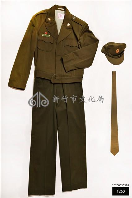 憲兵橄欖冬季乙式軍便衣＋帽子＋領帶藏品圖，第1張