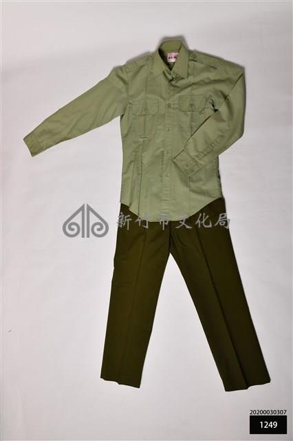 憲兵淺橄欖棉包龍長袖軍便衣+長褲藏品圖，第1張