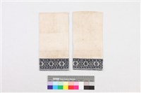 白棉地平繡幾何花形紋飾褲-1藏品圖，第2張