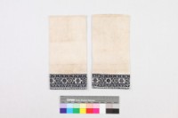 白棉地平繡幾何花形紋飾褲藏品圖，第2張