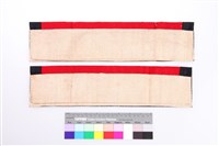 紅地彩繡人物紋繡片-2藏品圖，第2張