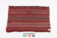 紅地幾何紋織布藏品圖，第2張