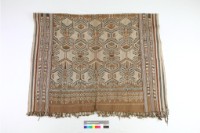 黃褐地幾何紋染織布藏品圖，第2張