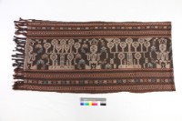 深褐地人物紋織布藏品圖，第2張