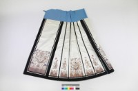 米白綢地彩繡龍鳳馬面裙藏品圖，第2張