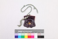 黑緞地彩繡動物紋配飾藏品圖，第2張