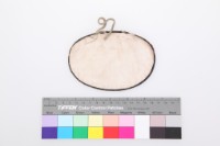 粉紅地納紗繡雙喜蝴蝶紋橢圓形荷包藏品圖，第2張