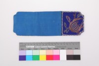 緞地盤金繡葫蘆佛手紋褡褳荷包藏品圖，第1張