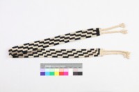 黑白方格紋編織帶藏品圖，第1張