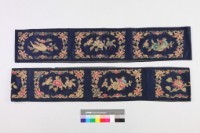 深藍地刺繡花果紋宮燈圍罩藏品圖，第1張