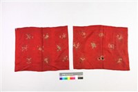 紅地提花花果紋燈籠罩-2藏品圖，第2張