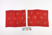 紅地提花花果紋燈籠罩藏品圖，第2張