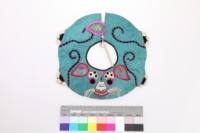 藍綠地虎形圍涎藏品圖，第1張