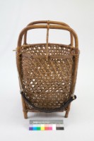 籐編圓背籃藏品圖，第1張