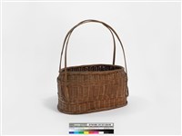 竹編鐮刀籃藏品圖，第2張