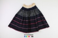 貴州納雍、織金、雲南普定交界一帶苗族女盛裝-百褶裙藏品圖，第1張