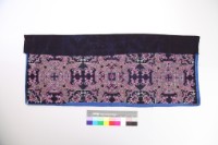 貴州貴陽黑底挑花繡片藏品圖，第2張