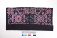 貴州貴陽黑底挑花繡片藏品圖，第2張