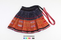 雲南金平苗族蠟染挑花百褶裙 藏品圖，第1張