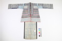 貴州普定苗族蠟花挑花女盛裝衣藏品圖，第1張