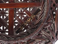 竹籐斜紋編蝶繞折沿圓形花器藏品圖，第9張