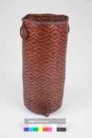 竹籐斜紋編雙耳圓的圖片