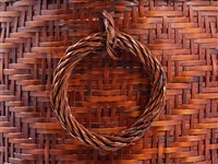 竹籐斜紋編雙耳圓藏品圖，第8張