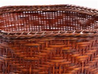 竹籐斜紋編雙耳圓藏品圖，第9張