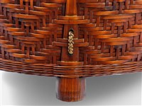 竹籐斜紋編雙耳圓藏品圖，第10張