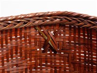 竹籐斜紋編雙耳圓藏品圖，第12張