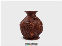 「亂中有緒」竹編玫瑰紋花器藏品圖，第4張