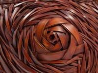 「亂中有緒」竹編玫瑰紋花器藏品圖，第11張