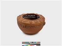 葉紋籐編花器 藏品圖，第2張