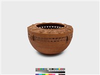 葉紋籐編花器 藏品圖，第3張