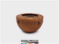 葉紋籐編花器 藏品圖，第5張